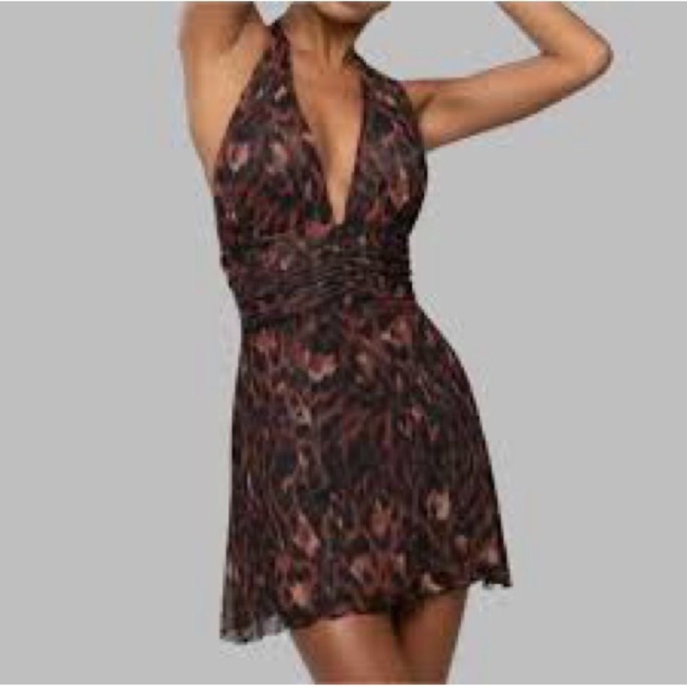 Chic Halter Mini Dress